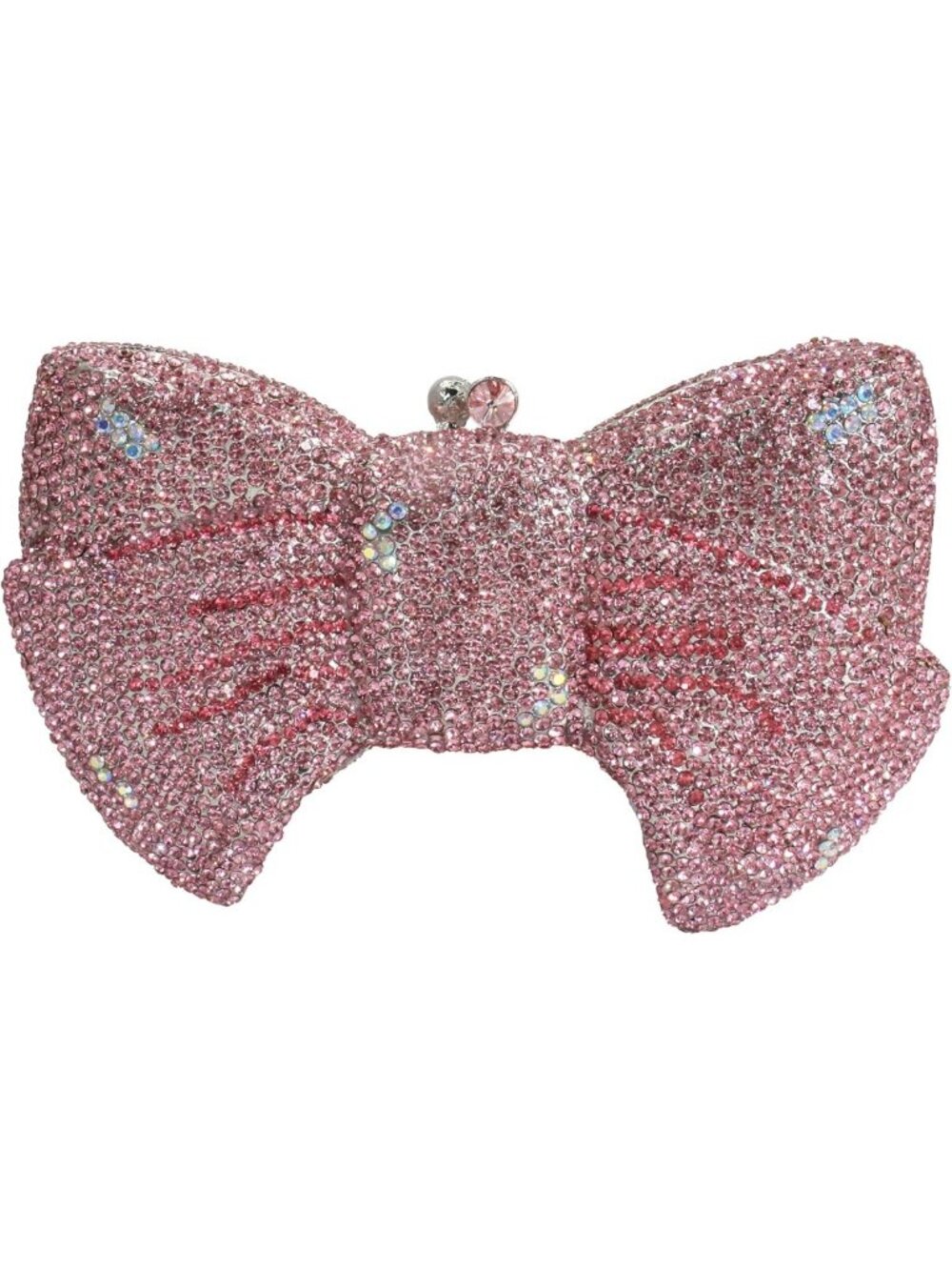 Elegant Rhinestone Bowknot Evening Clutch Handbag for Wedding & Party Events